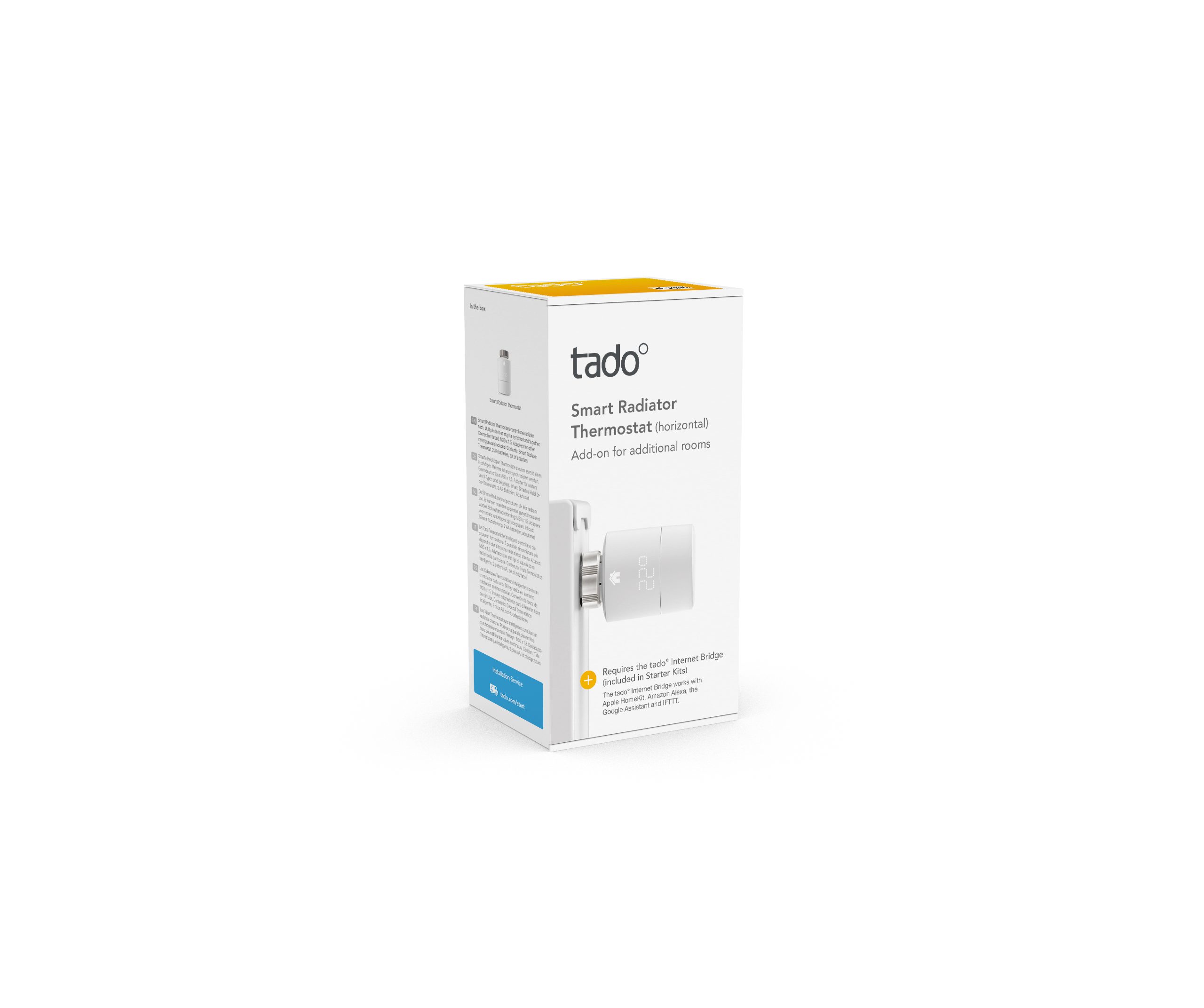 Tado Heizkörperthermostat Smartes Heizkörper-Thermostat - Zusatzprodukt zur Einzelraumsteuerung, (1 St)