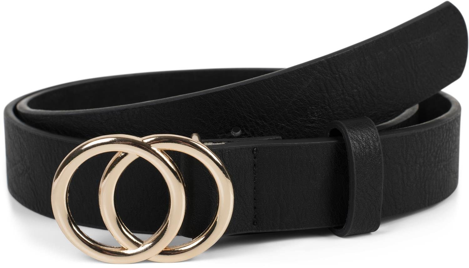 styleBREAKER Synthetikgürtel Gürtel mit Ringschnalle
