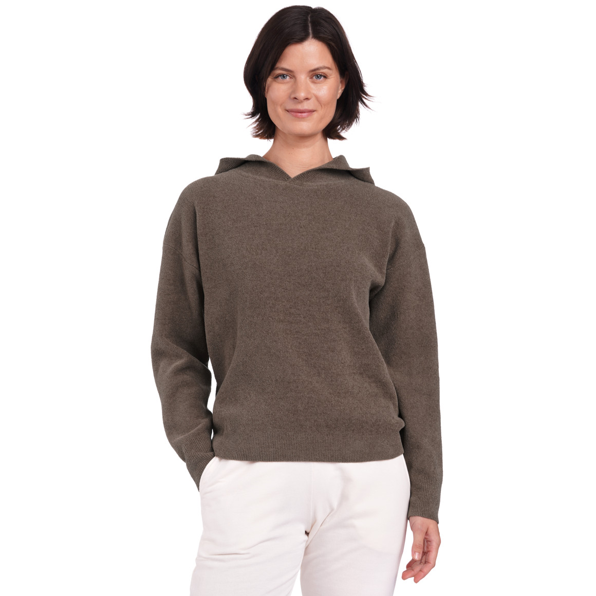 Damen Loungewear-Pullover mit Kapuze