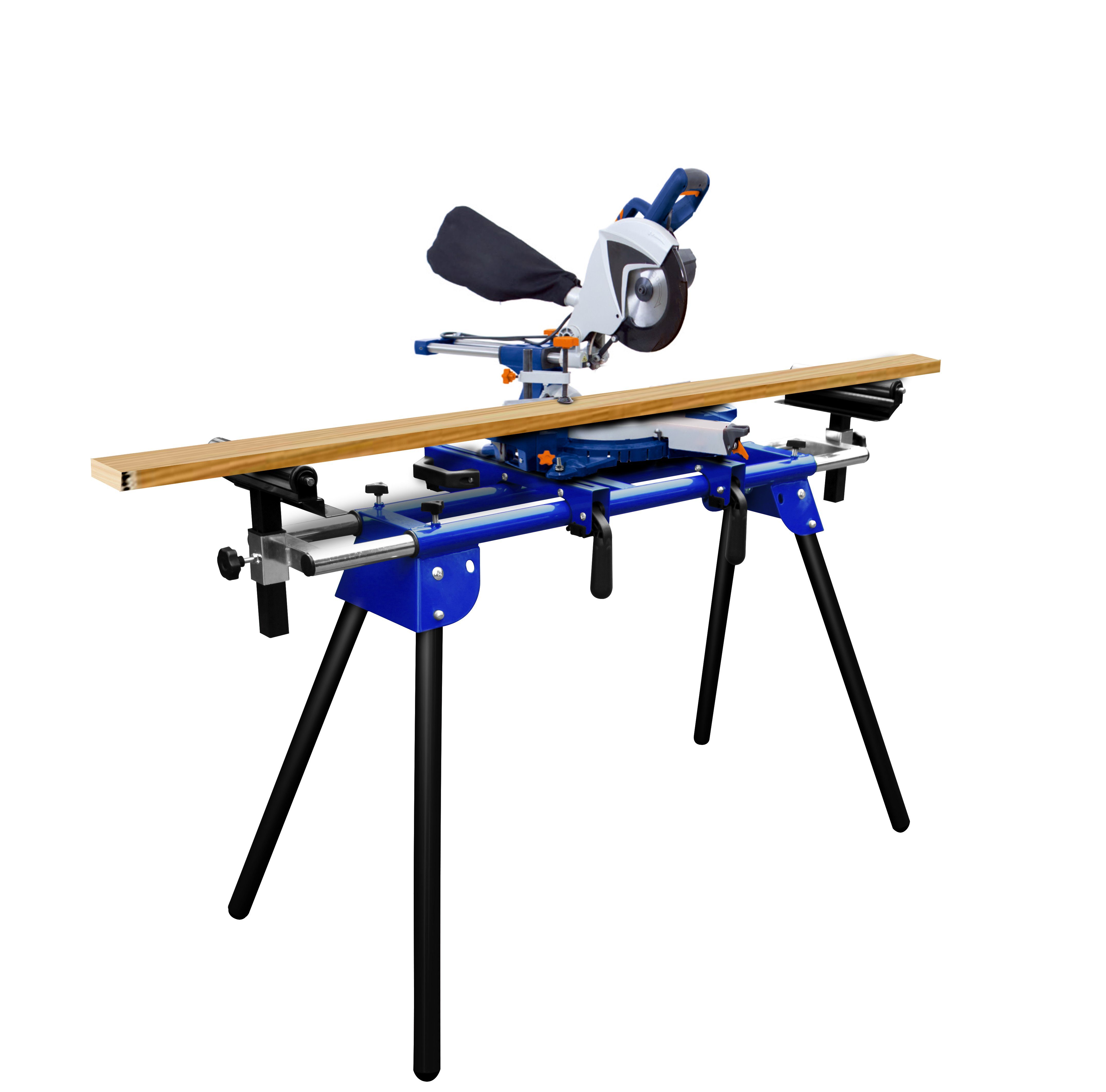 HC Tools Sägeuntergestell Maschinenuntergestell MUG200, Zubehör für Universell für nahezu alle Fabrikate, Höhenverstellbar, 150 Kg Belastbarkeit, Schnellspannfunktion