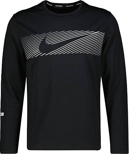 Nike Performance Herren Laufshirt NIKE DRI FIT UV MILER TOP LS FLASH