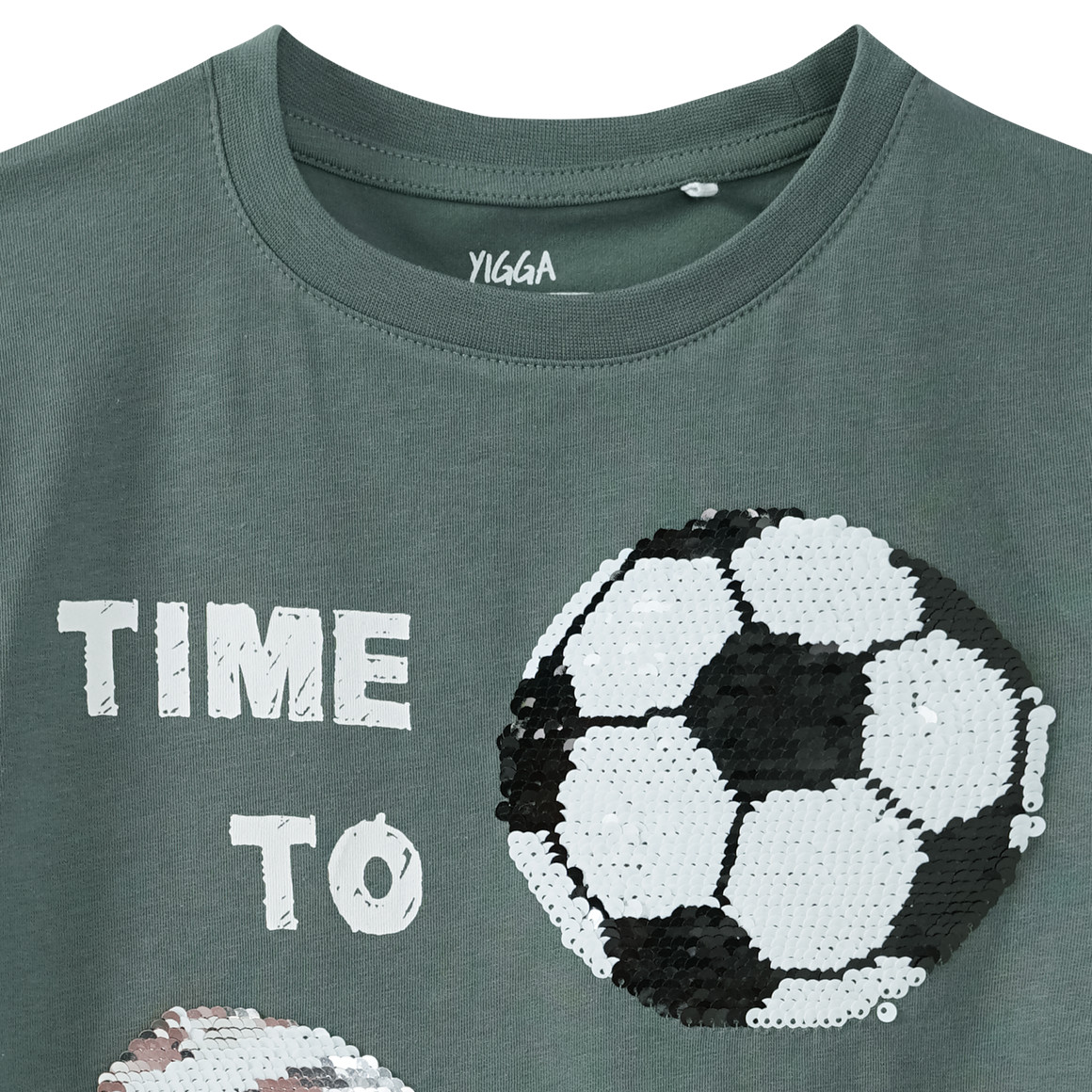 Jungen T-Shirt mit Wendepailletten