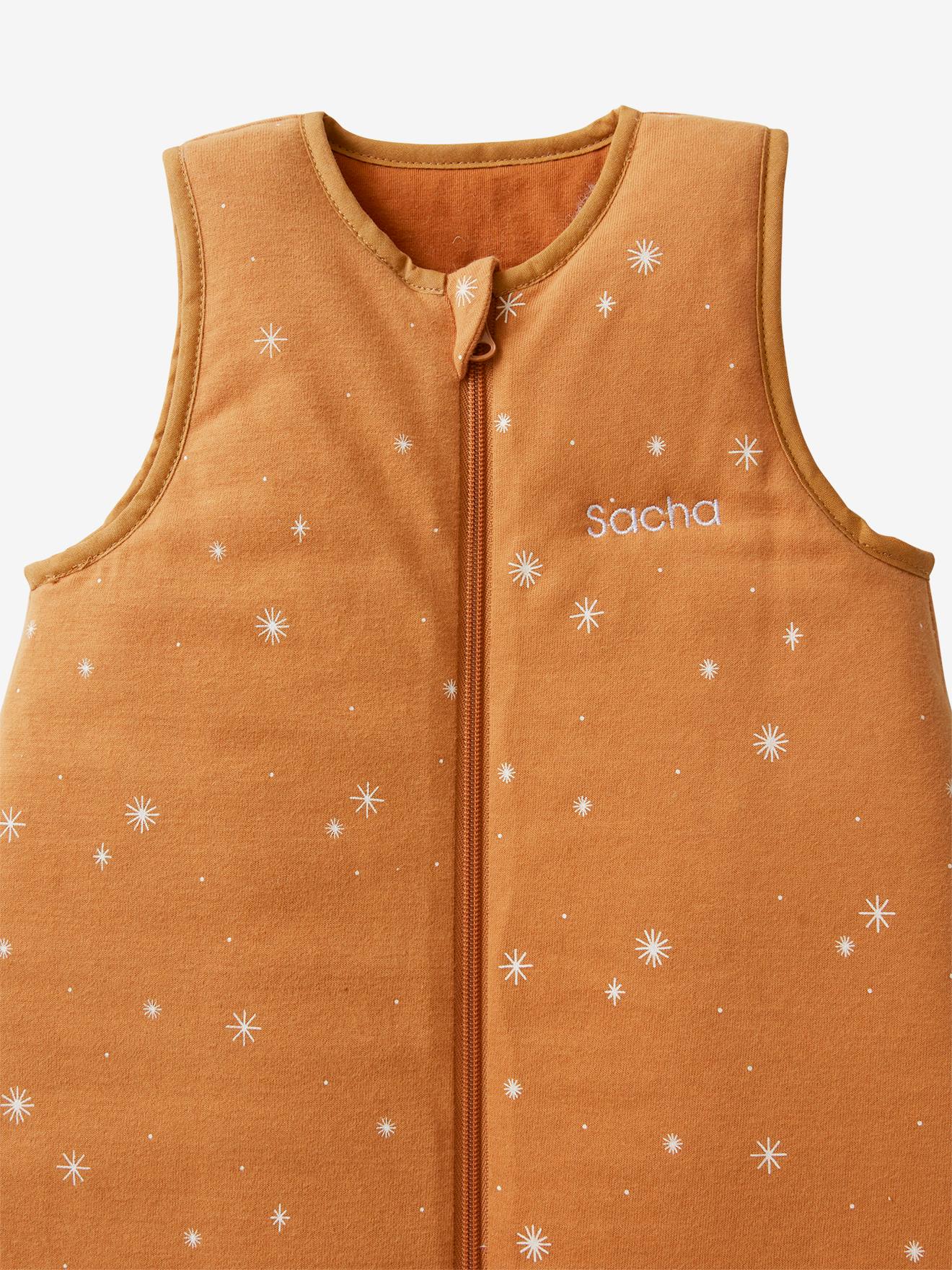 Vertbaudet Bio-Kollektion: Baby Schlafsack DREAMY personalisierbar - karamell