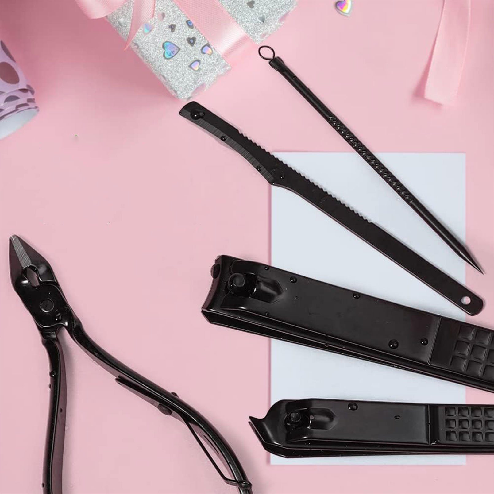 KEAYOO Maniküre-Etui Nagelknipser, 16 tlg., mit Aufbewahrungstasche