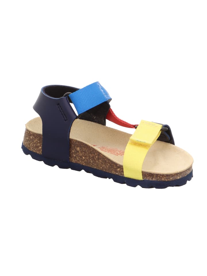 superfit Tieffußbett Sandale FUSSBETTPANTOFFEL in Blau/Mehrfarbig günstig kaufen 35