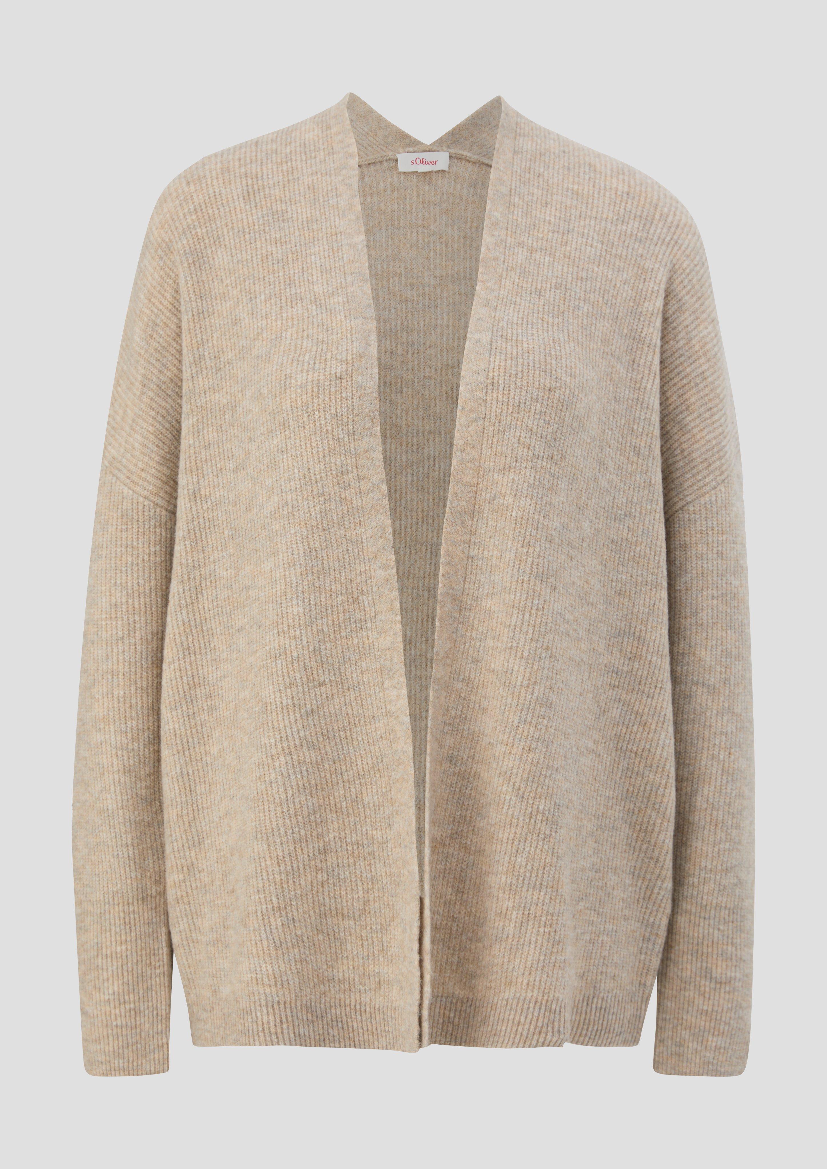 Verschlussloser Cardigan aus weichem Wollmix  2139099-82W2