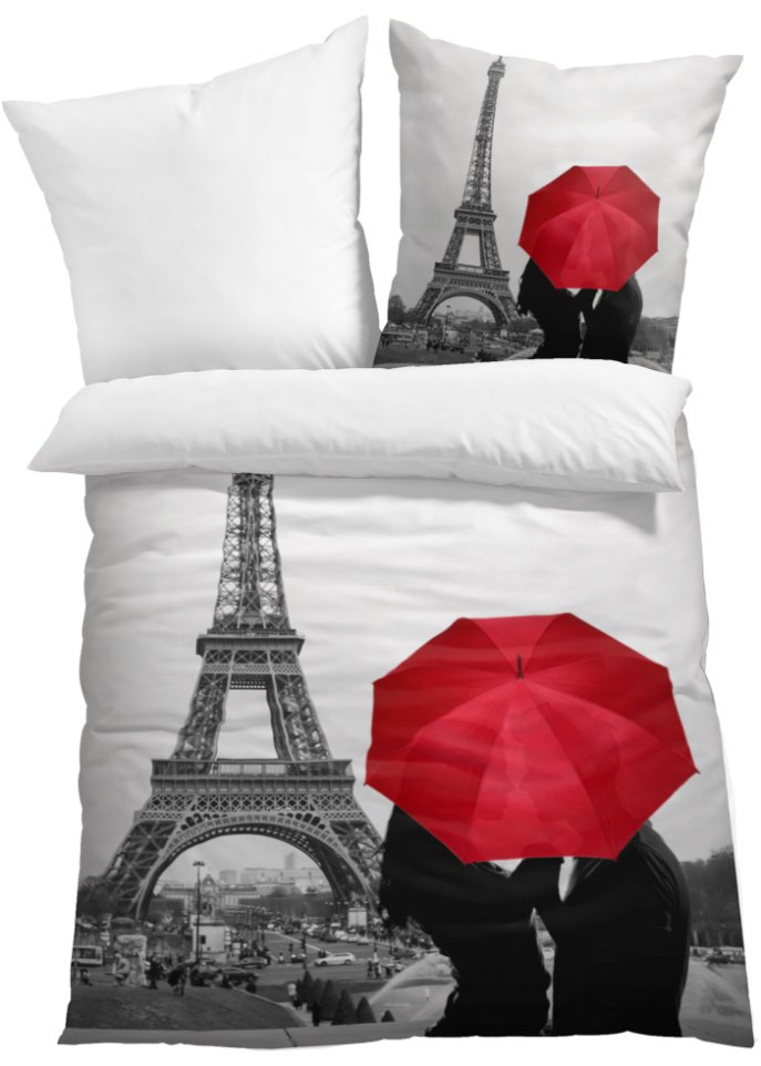 Wendebettwäsche mit Paris-Motiv