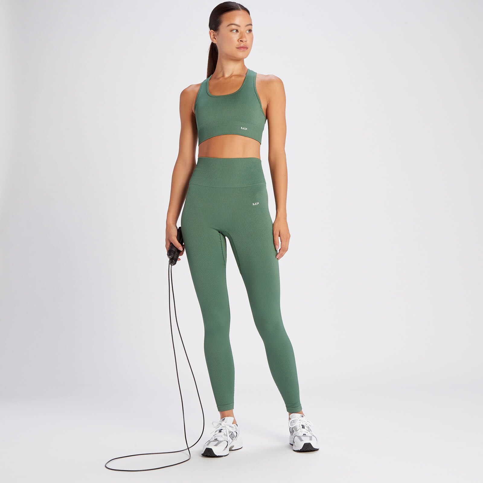 Legging côtelé sans coutures MP Tempo pour femmes – Pin clair