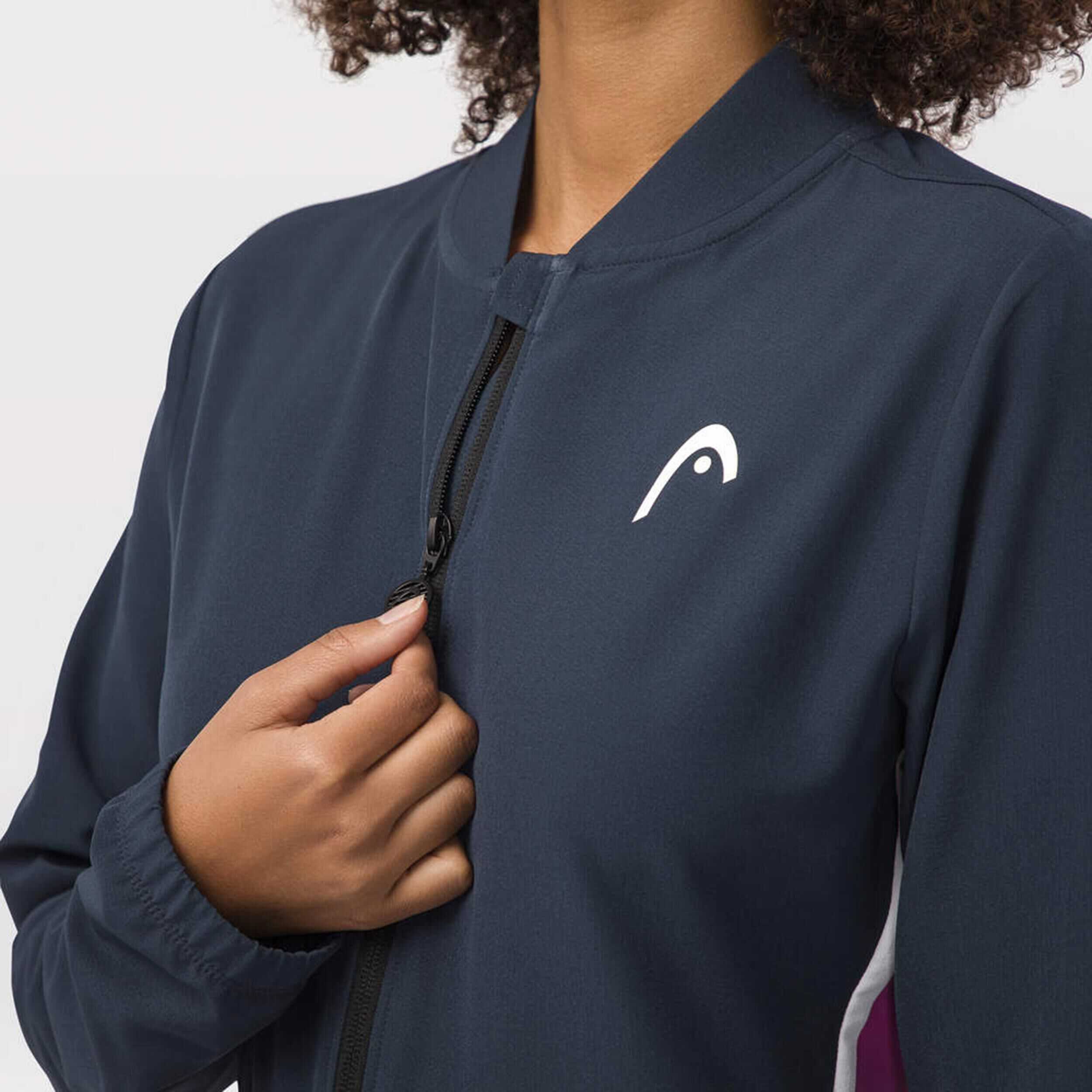 Breaker Trainingsjacke Damen - Dunkelblau, Berry