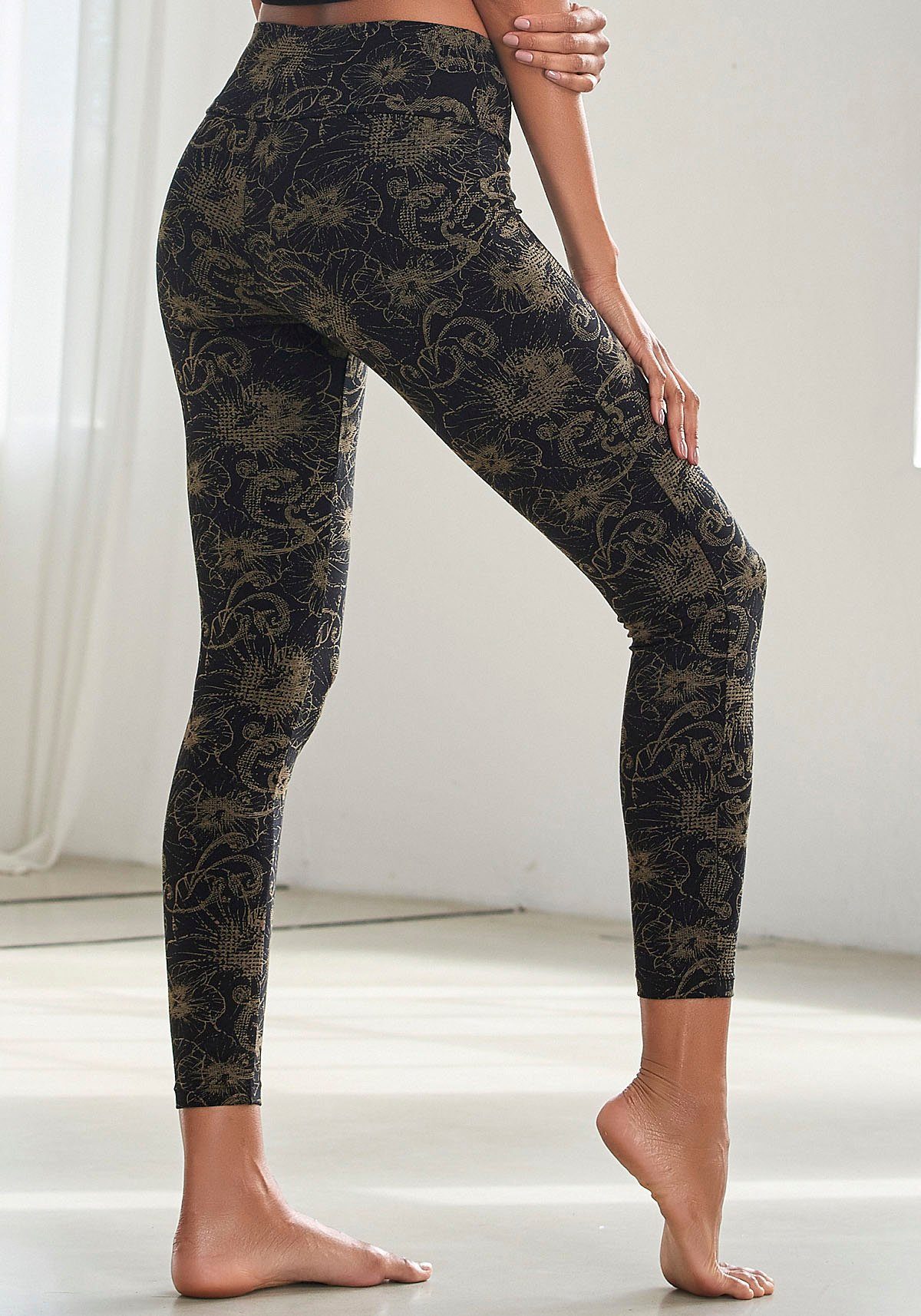 H.I.S Leggings (2er-Pack) bedruckt und uni