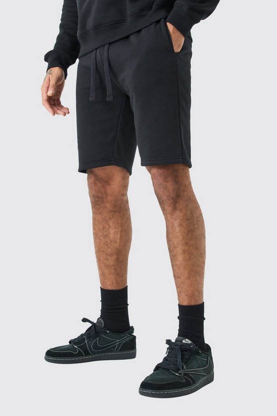 Kurze Slim-Fit Jersey-Shorts