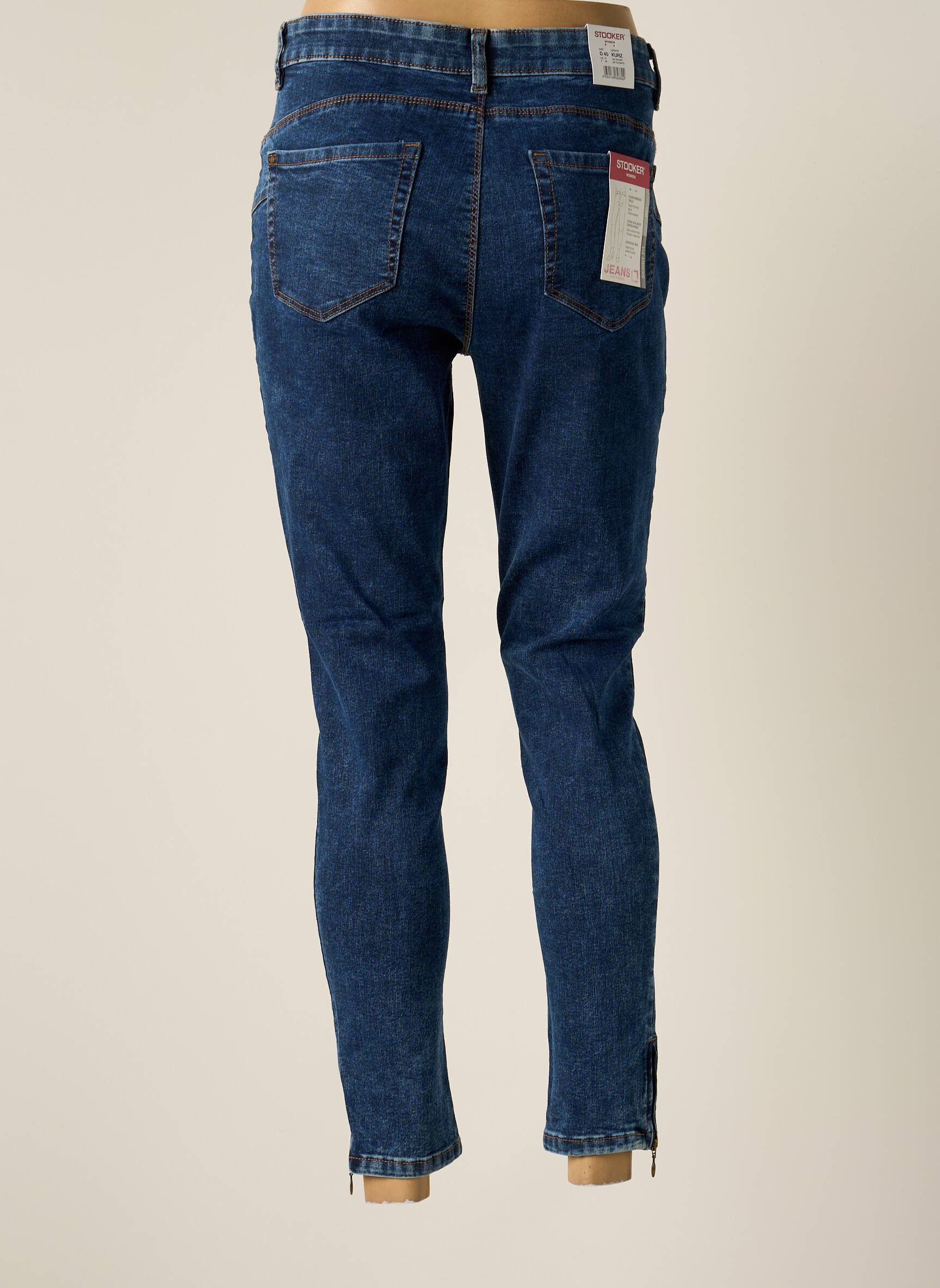 Stooker Jeans Coupe Slim Femme couleur bleu
