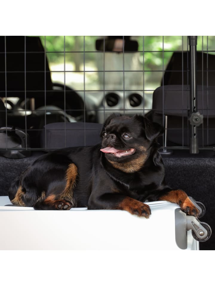 relaxdays Hundegitter Auto in Schwarz - (B)92-136 x (H)32 x (T)5 cm günstig kaufen onesize