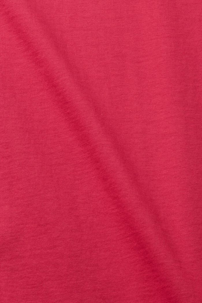 T-Shirt aus Baumwolle mit V-Ausschnitt, Slim Fit
