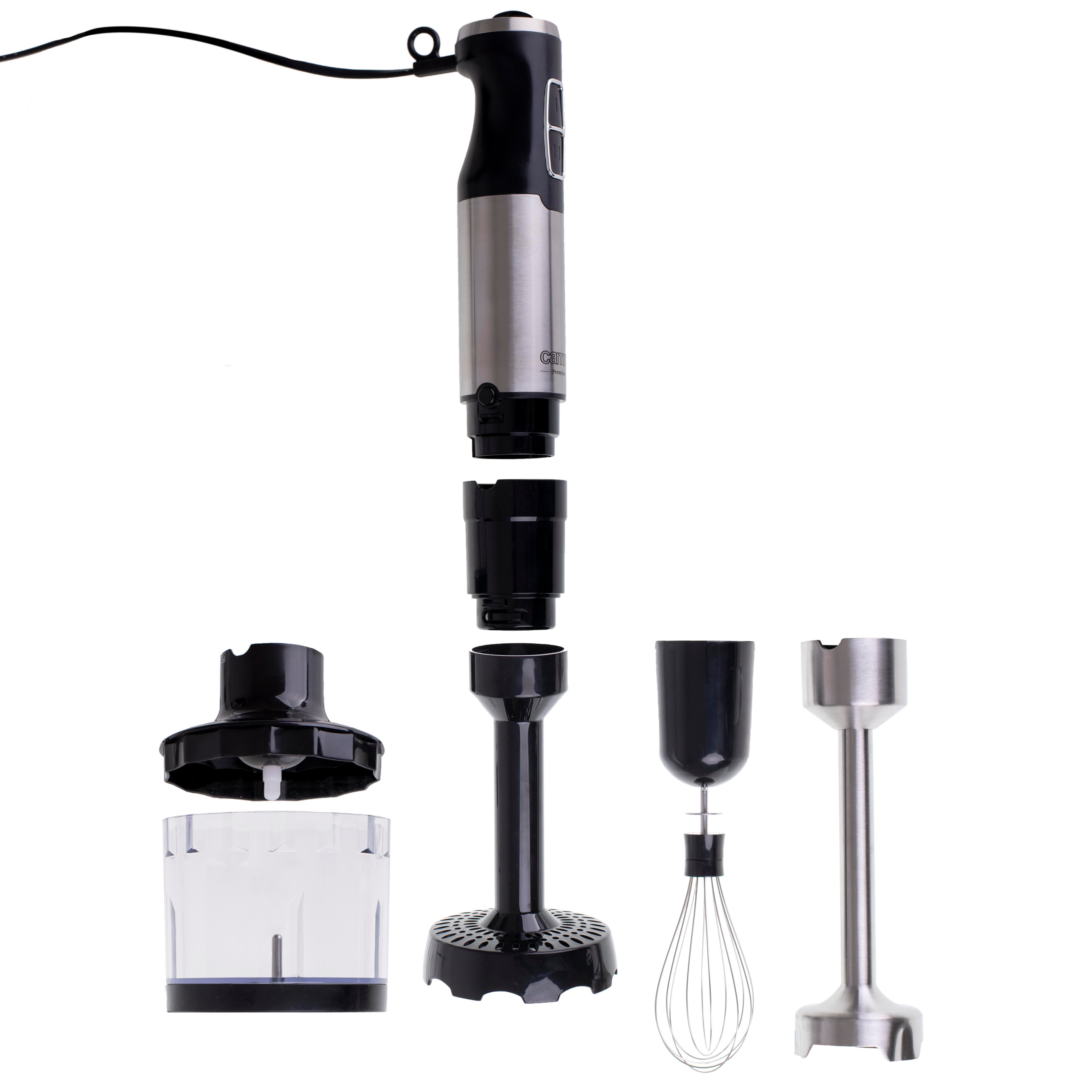 JUNG Handmixer CAMRY CR4623 Elektrische Stabmixer Set, Zerkleinerer Küche elektrisch, 1000,00 W, Multizerkleinerer Gemüseschneider Zwiebelschneider Stabmixer Pürieren