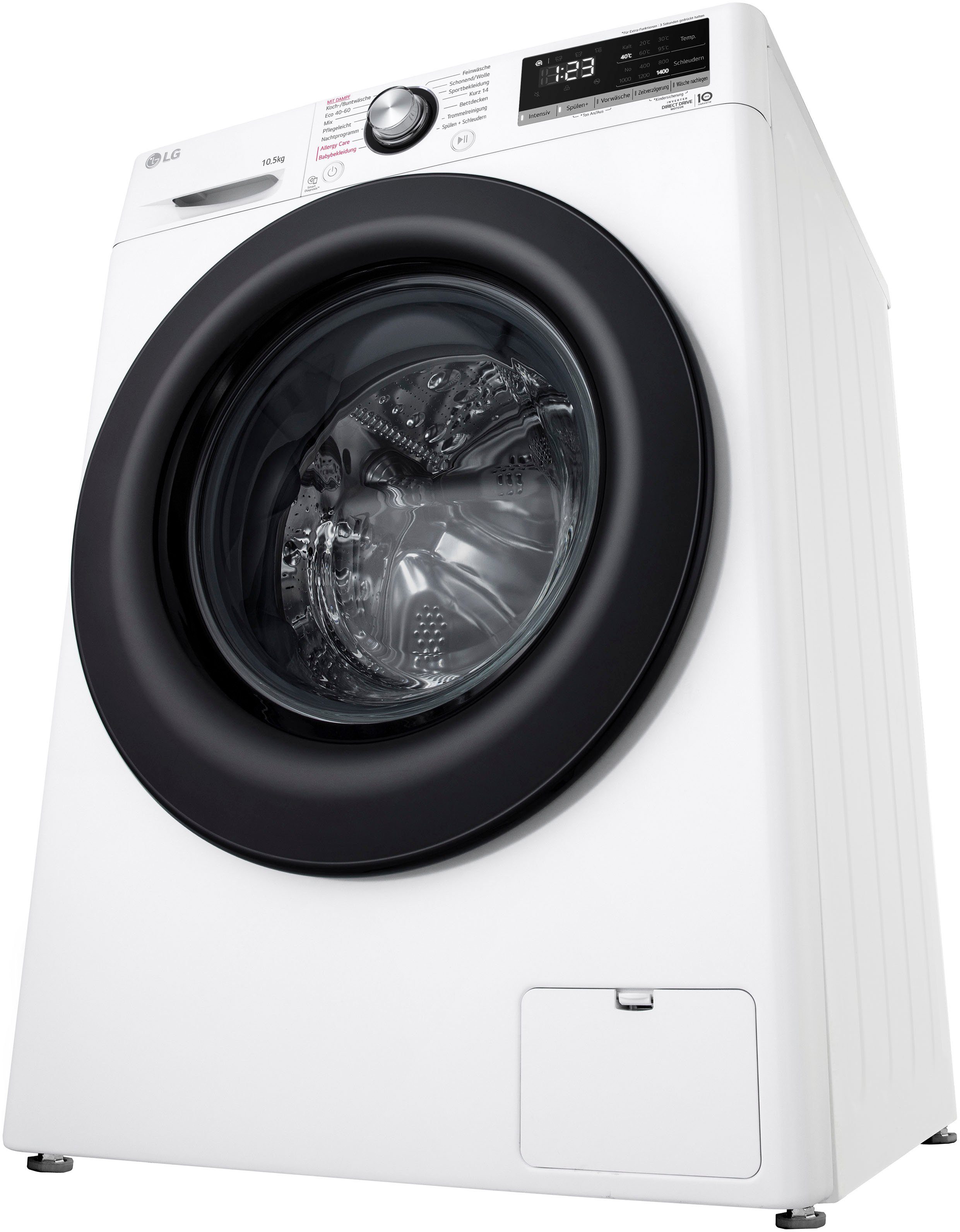 LG Waschmaschine F4WV40X5, 10,5 kg, 1400 U/min