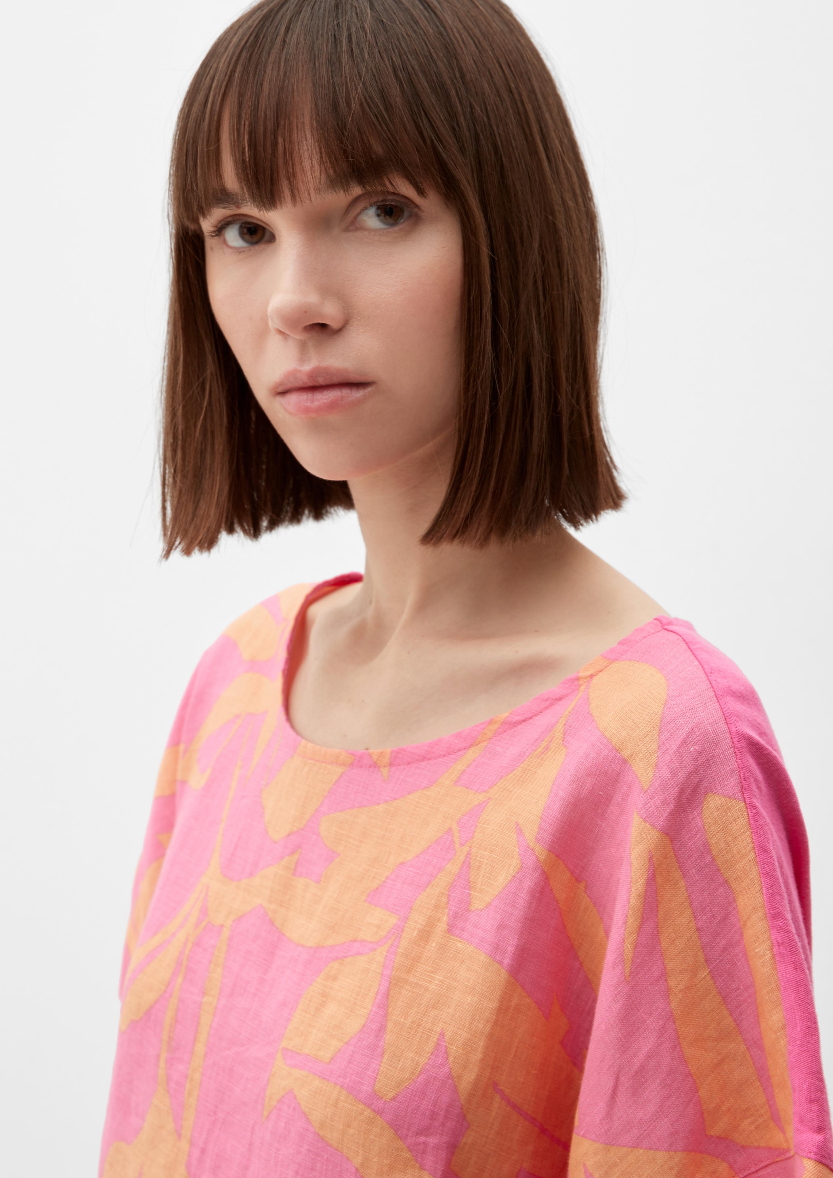 Blusenshirt mit Leinen-Front  2132145-44A3
