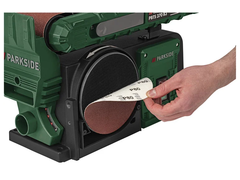 PARKSIDE® Ponceuse de banda e disco PBTS 370 B3, 370 W