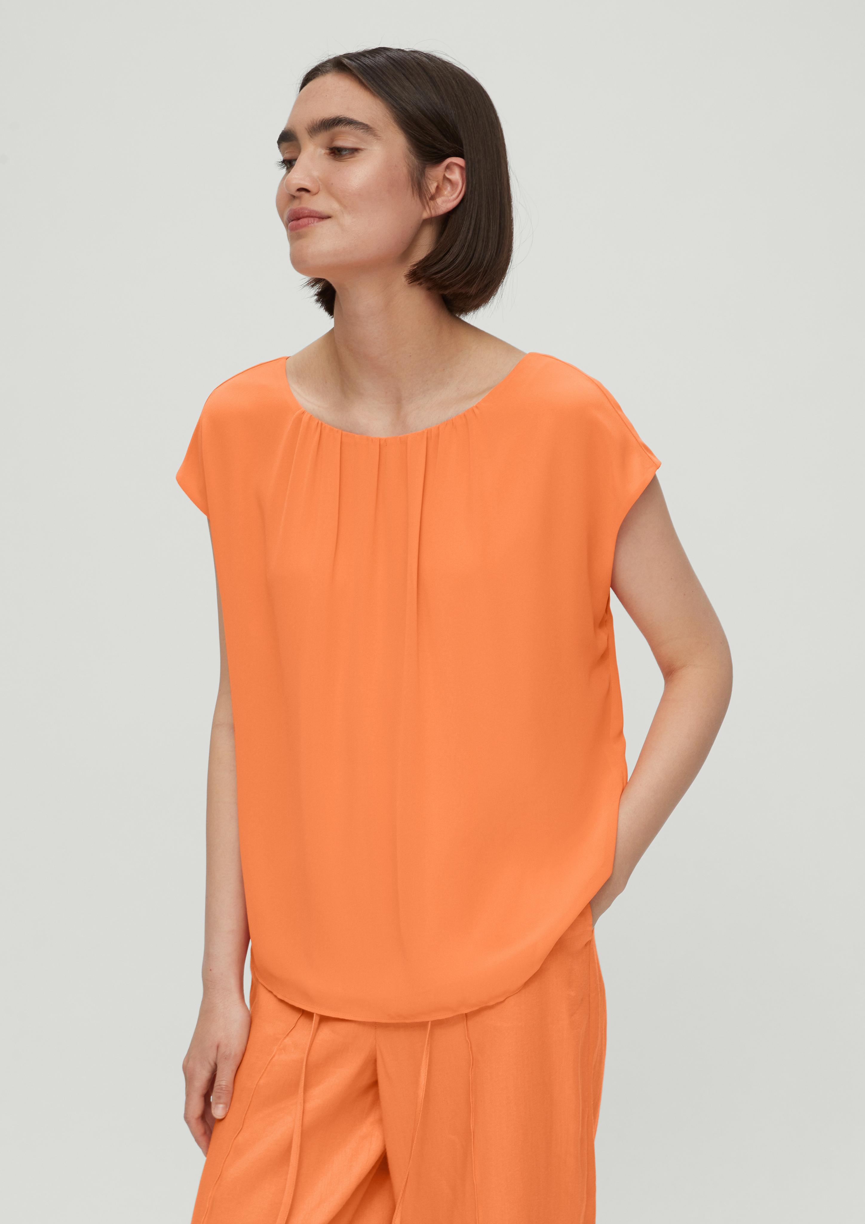 Chiffon-Bluse mit Raffung  2130327-2333