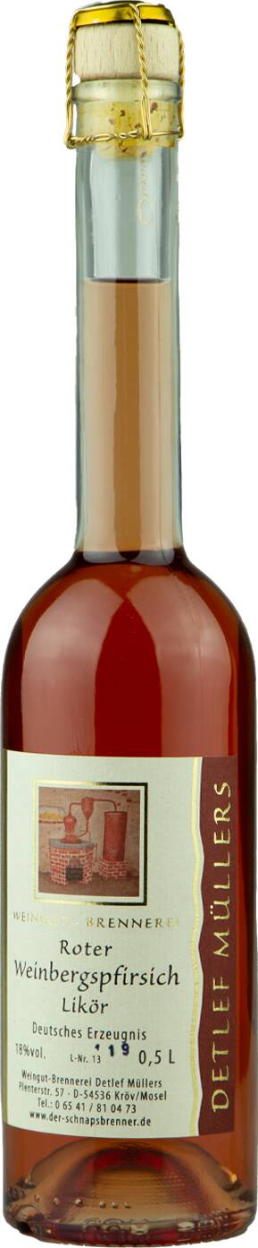 Weingut-Brennerei Detlef Müllers Roter-Weinbergs-Pfirsich Likör