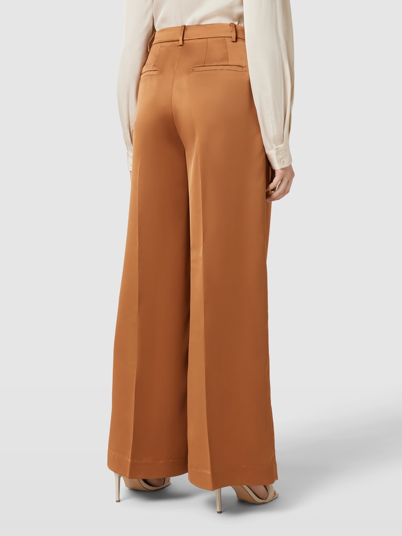 Bundfaltenhose mit Bügelfalten Modell 'NAHVA' in kupfer