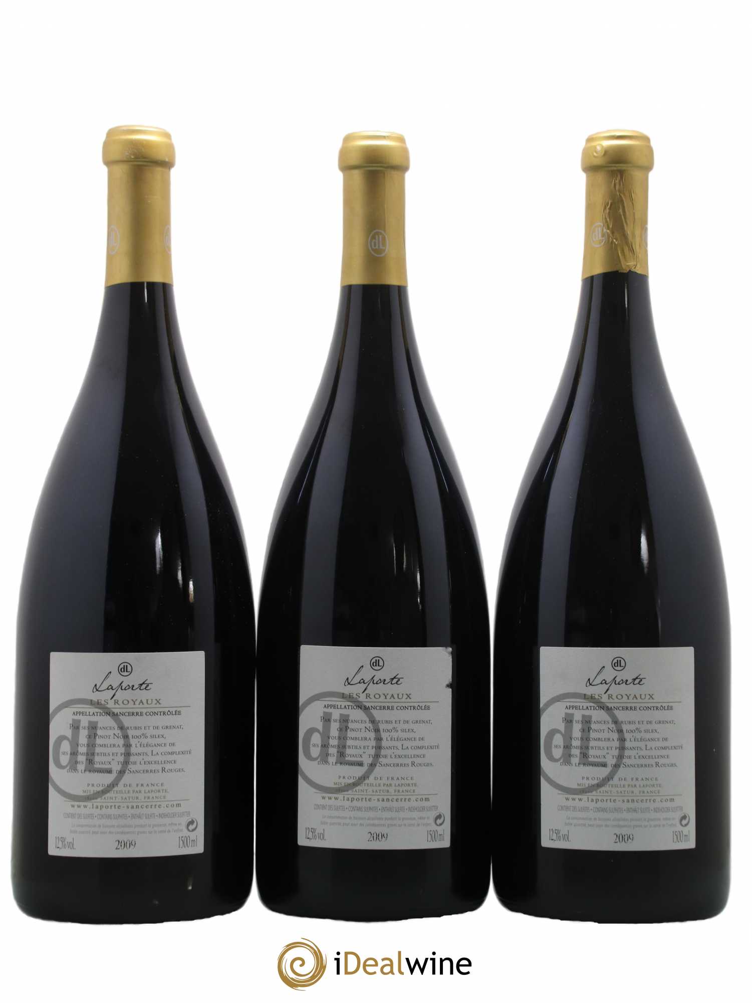 Sancerre Les Royaux Domaine Laporte 2009 - Lot de 3 Magnums