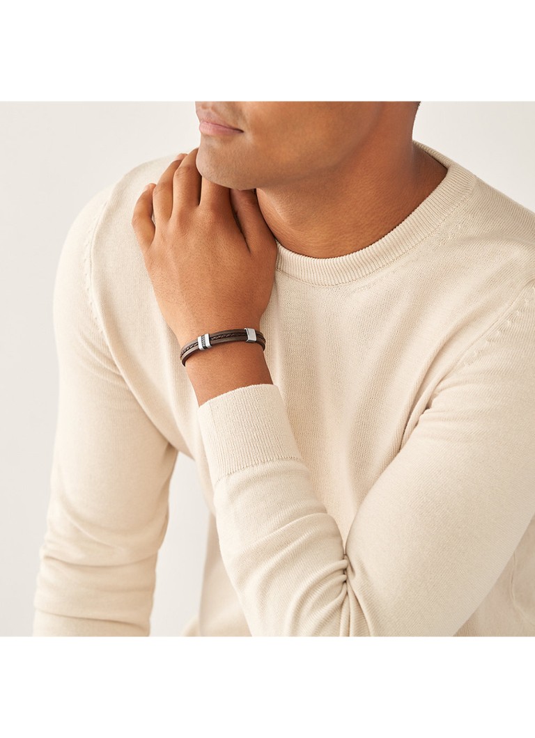 Fossil Leather Bracelet JF04133040