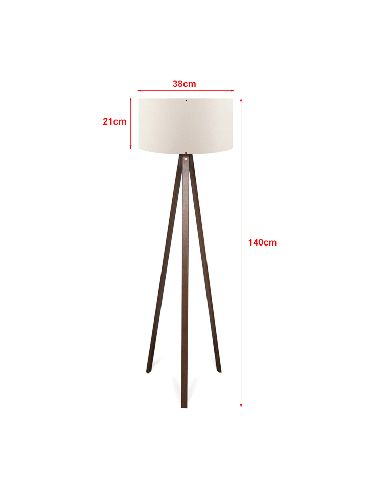 lux.pro Stehleuchte Newport in Creme (H)140cm (D)38cm günstig kaufen onesize