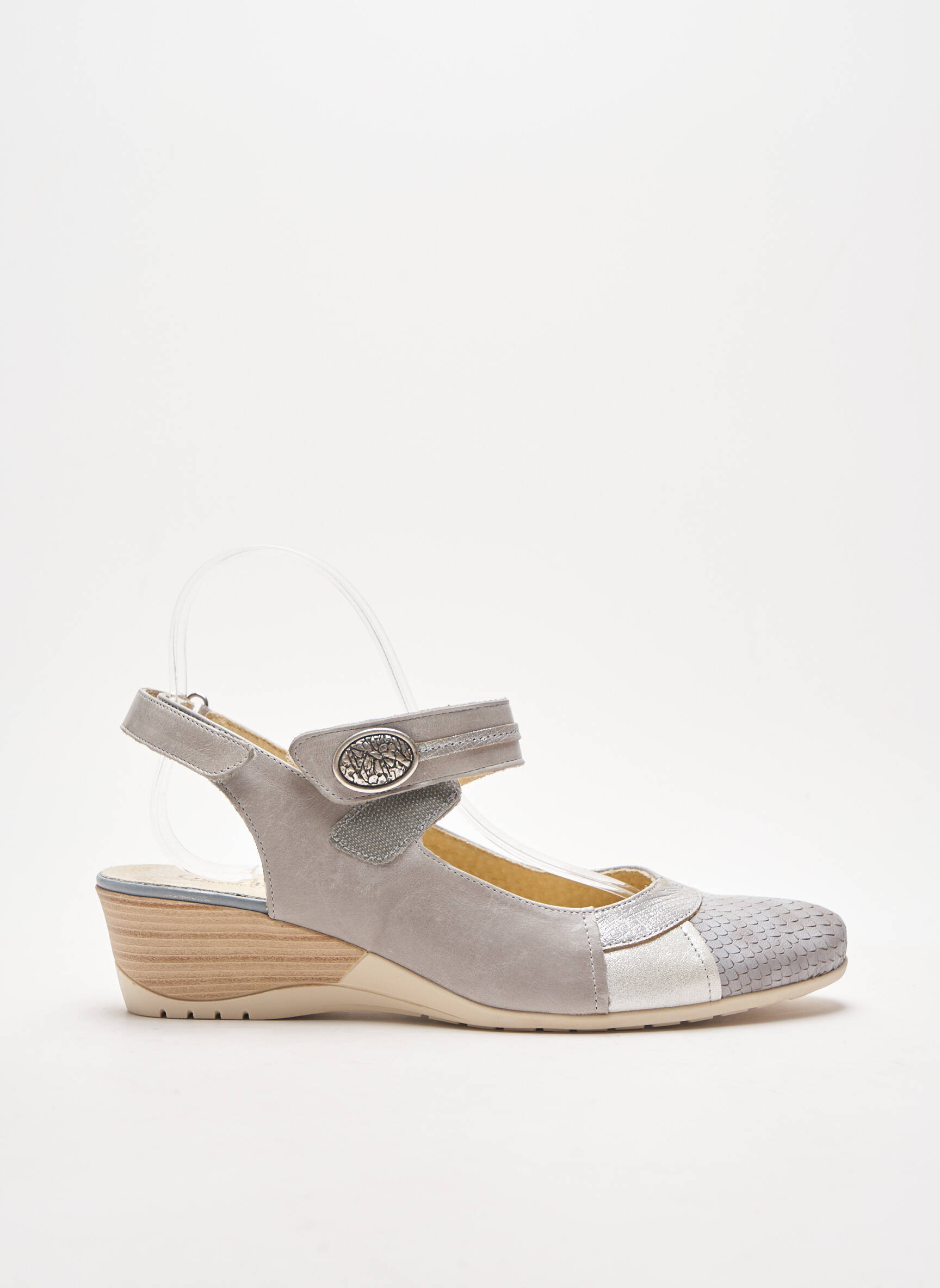 Geo Reino Sandales Nu Pieds Femme couleur gris