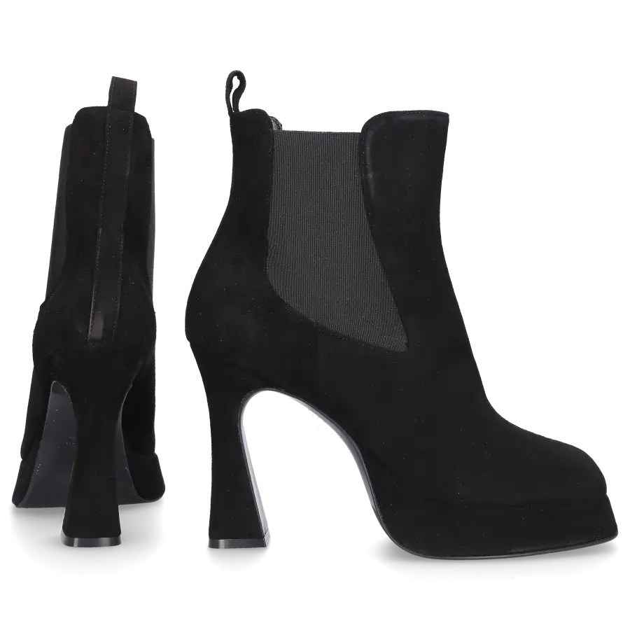 EN AVANT - Chelsea Boots 3014 Veloursleder - schwarz