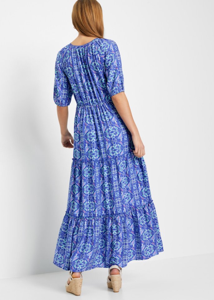 Bedrucktes Maxikleid aus nachhaltiger Viskose