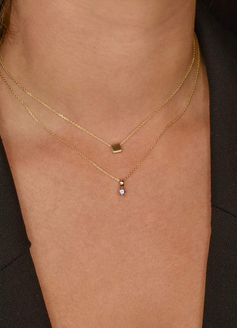 Colier Jackie din aur galben de 14k