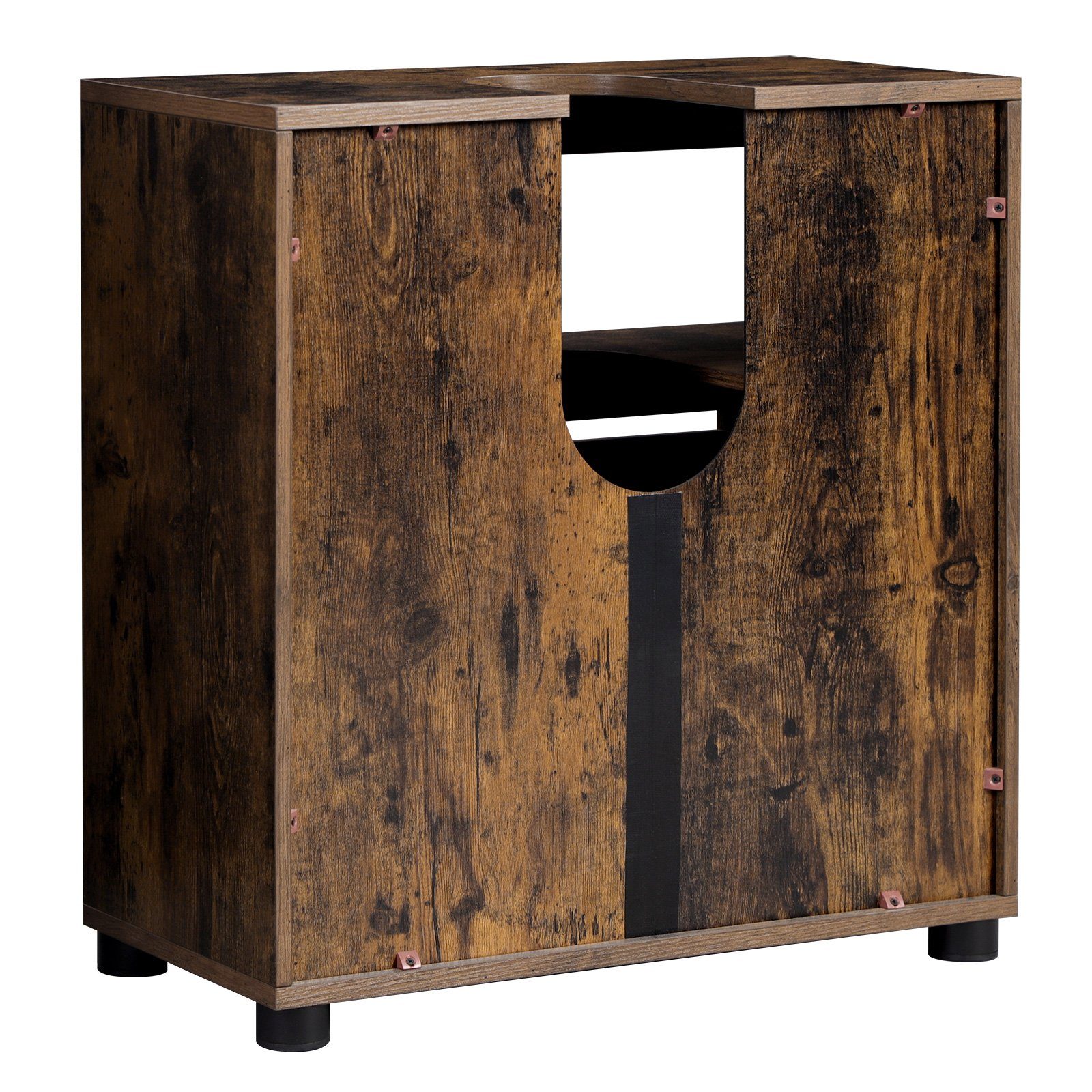 VASAGLE Waschbeckenunterschrank verstellbare Regalebene, 60 x 30 x 63 cm