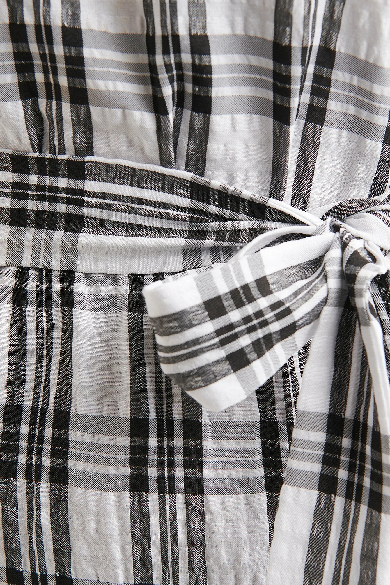 Structured Check Dress