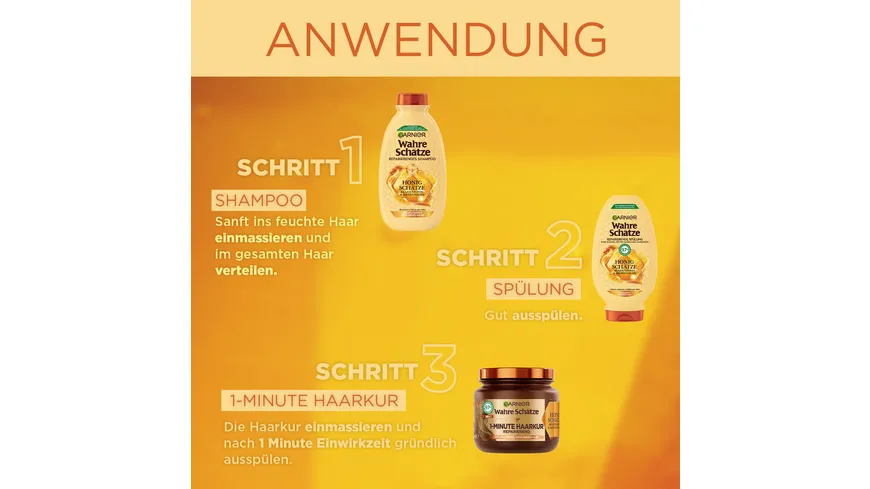 Garnier Wahre Schätze Festes Shampoo Honig Schätze 60 g