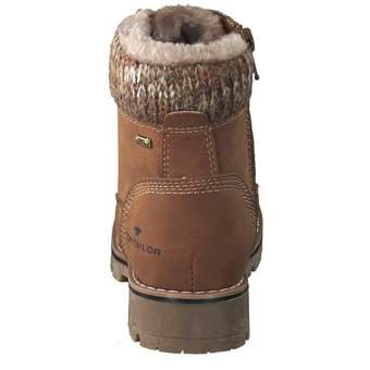 Tom Tailor Schnür Boots in braun