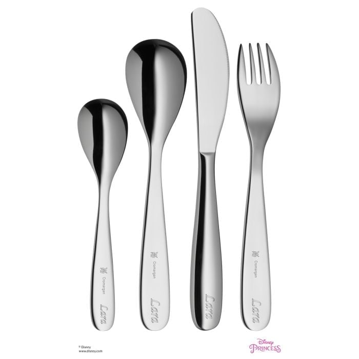 Kinderbesteck-Set Disney Princess, 4-teilig