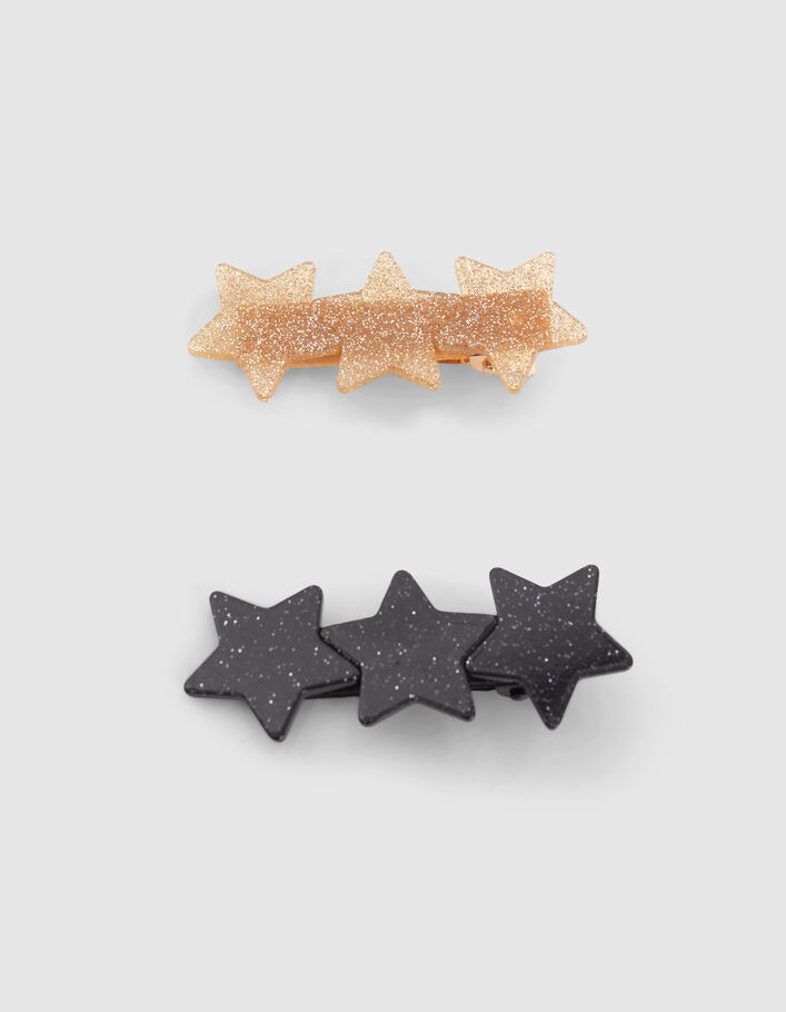 Barrettes étoiles pailletées fille