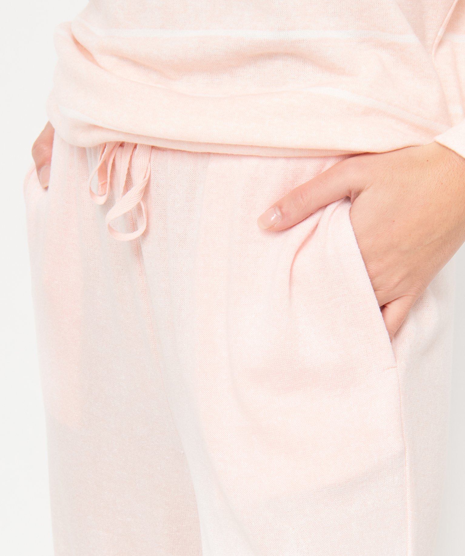 Pantalon de pyjama en maille fine femme rose | GEMO