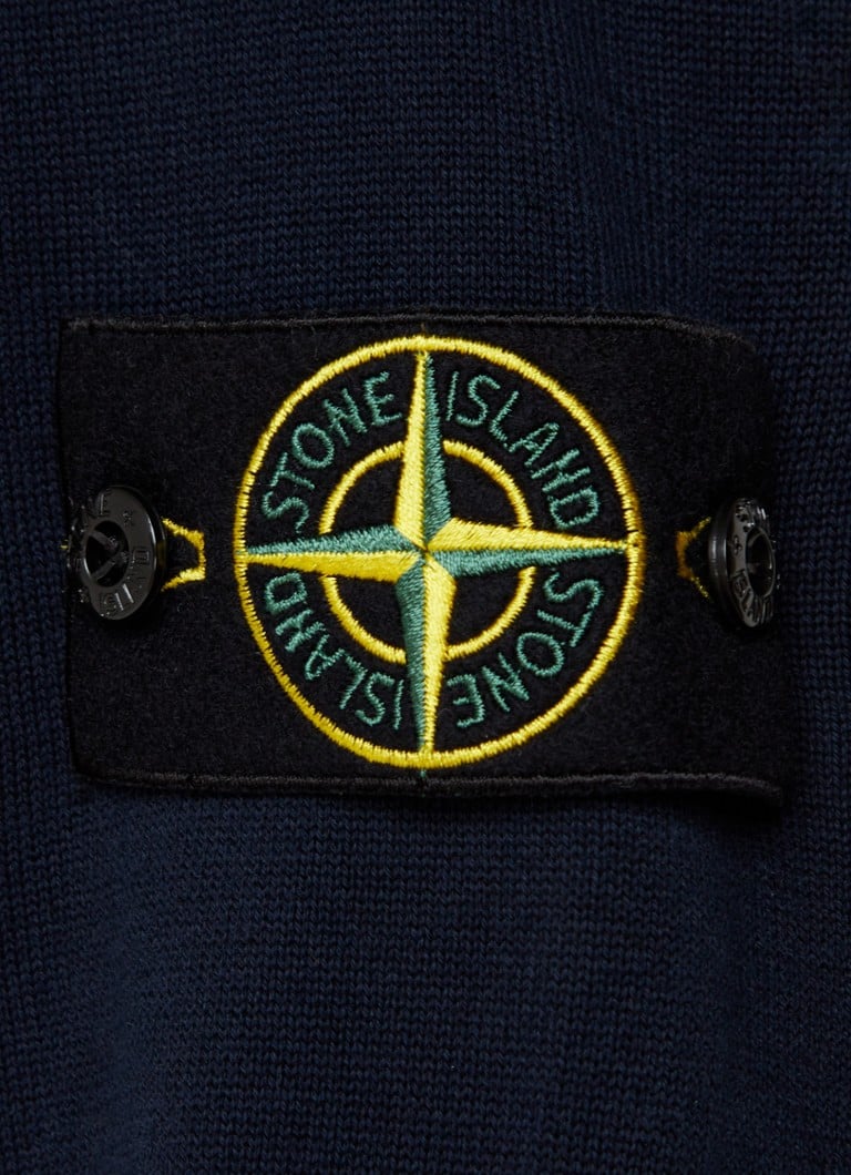 Stone Island 540B2 Fine-knit sweater with logo