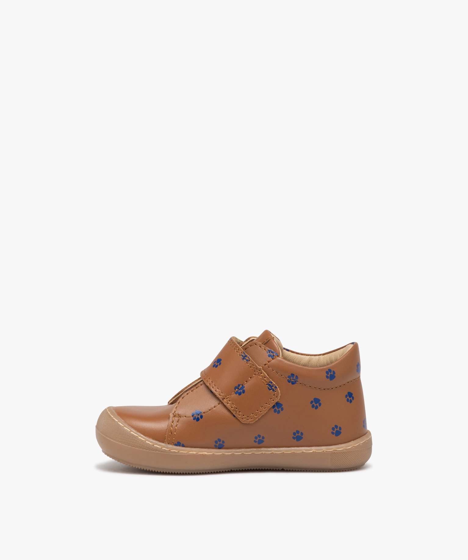 Chaussure premiers pas bébé Garçon à scratch imprimé pa... camel | GEMO