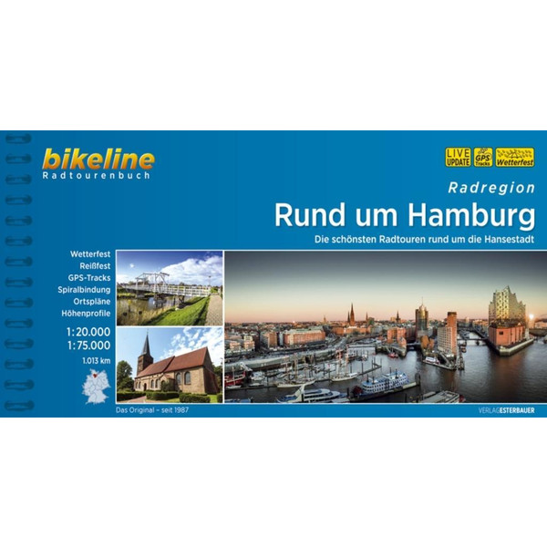 Rund um Hamburg 1 : 20 000 - Radwanderführer