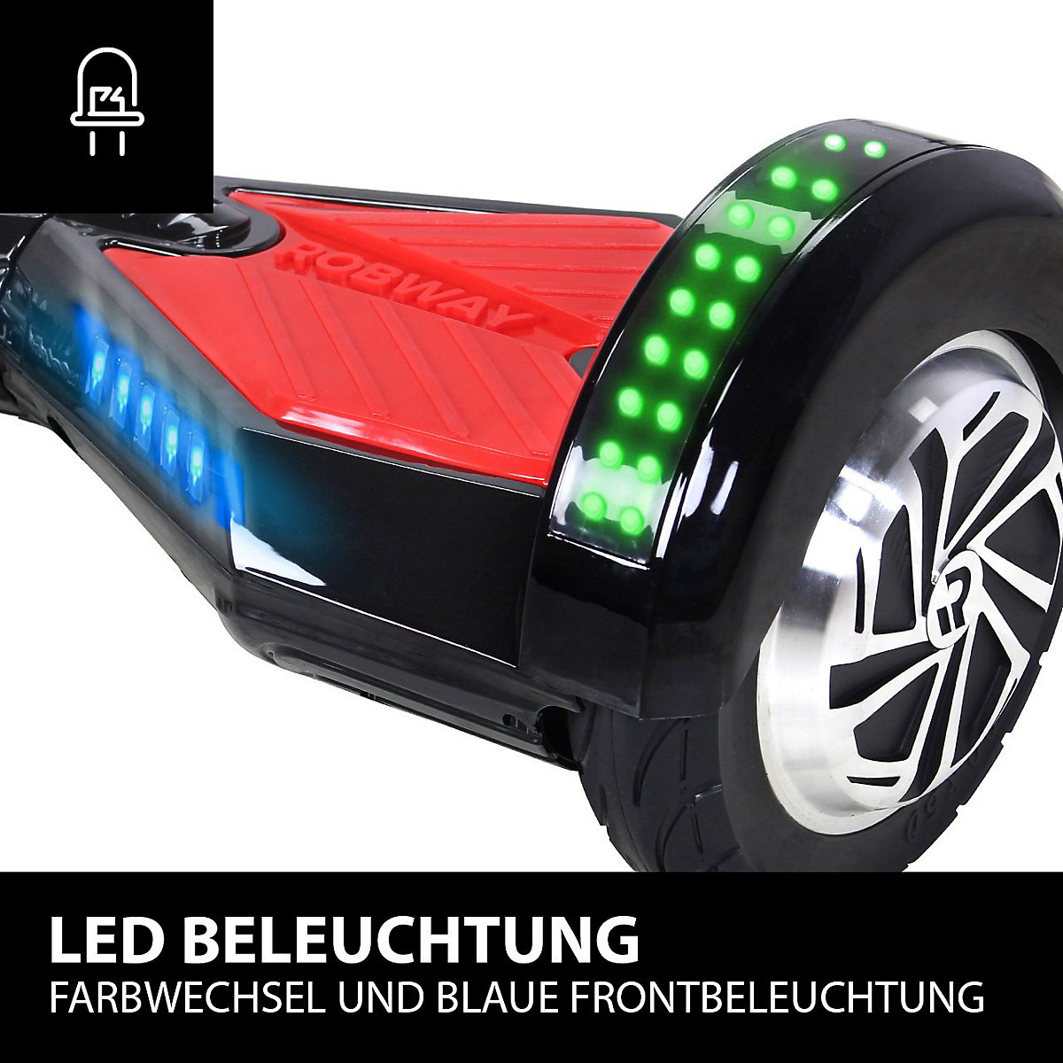 Kinder Elektrofahrzeuge E-Balance Hoverboard W2 - 8 Zoll - 700 W - 15 km/h - App