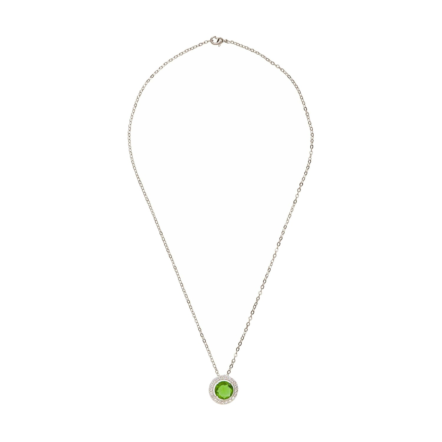 Halskette mit Anhänger 'Peridot Quarz'