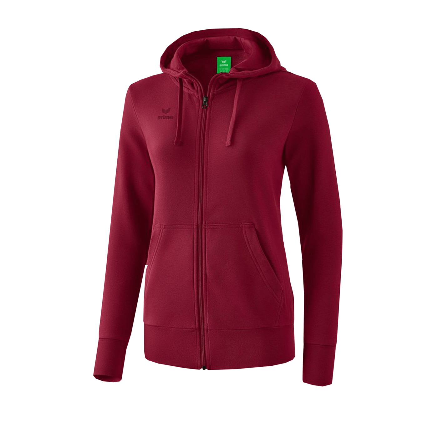 Erima Basic Kapuzenjacke Damen Dunkelrot