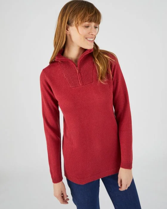 Pull col camionneur zippé