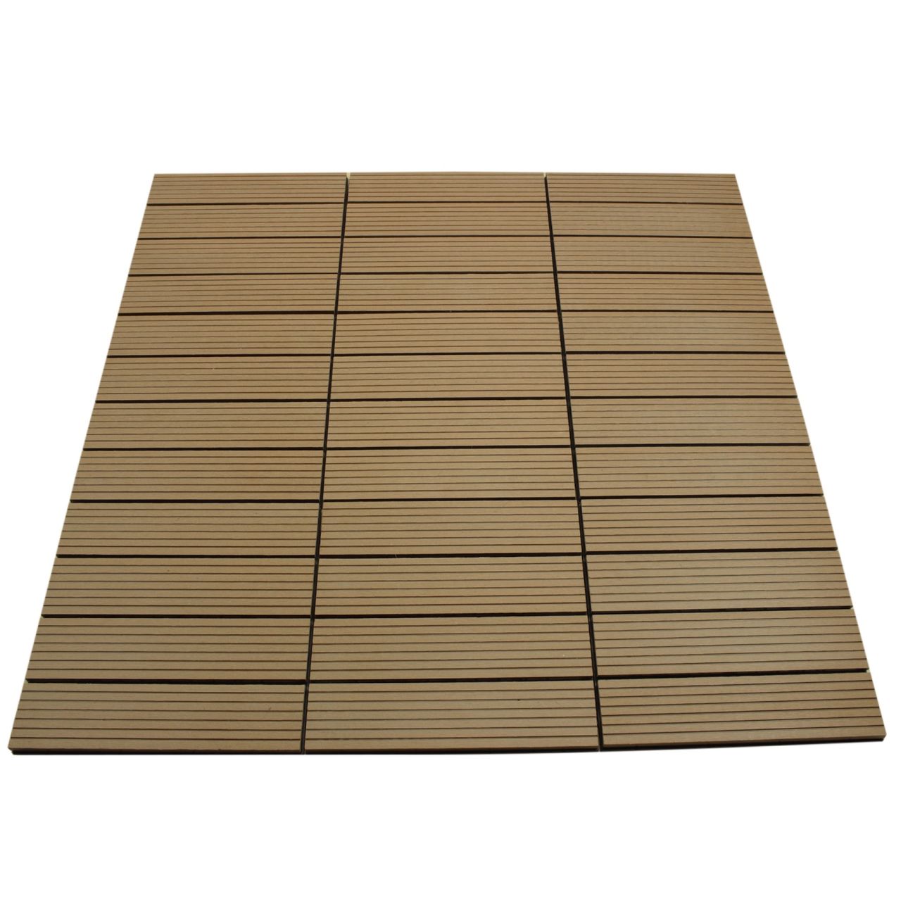 TOP MULTI WPC Fliesen 30 x 30cm braun Standard 1 m²