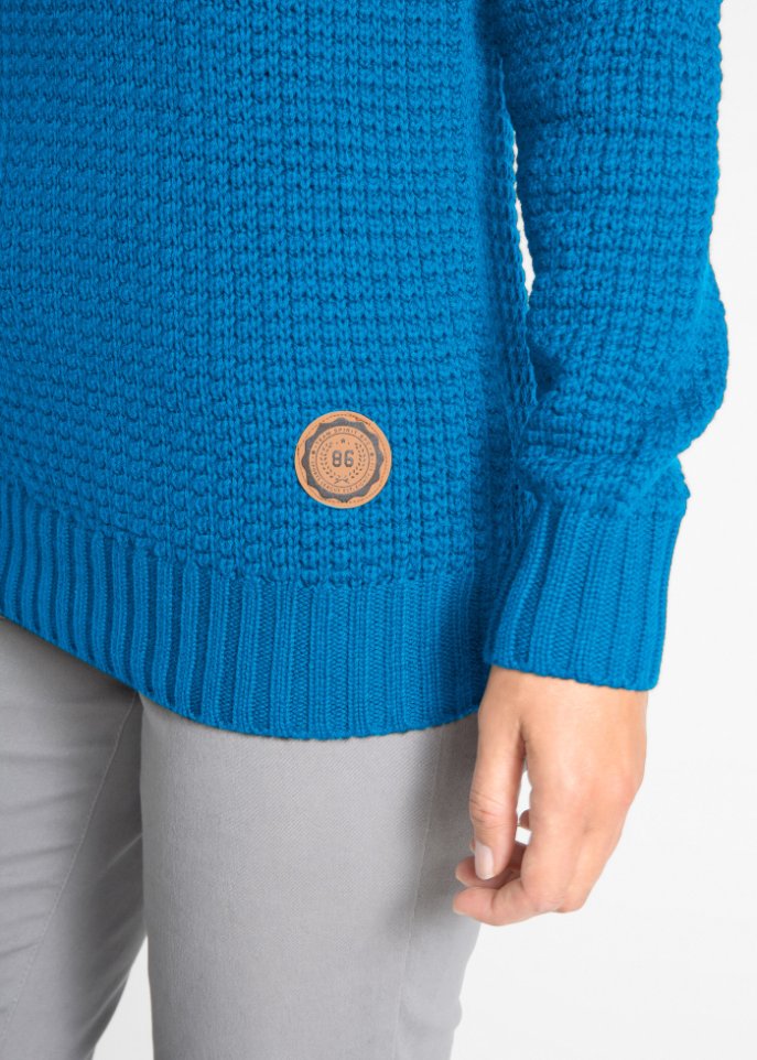 Rollkragenpullover mit Kordeln