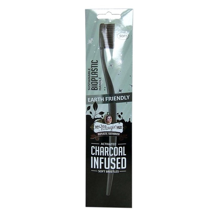 Activated Charcoal Infused Bioplastic Toothbrush