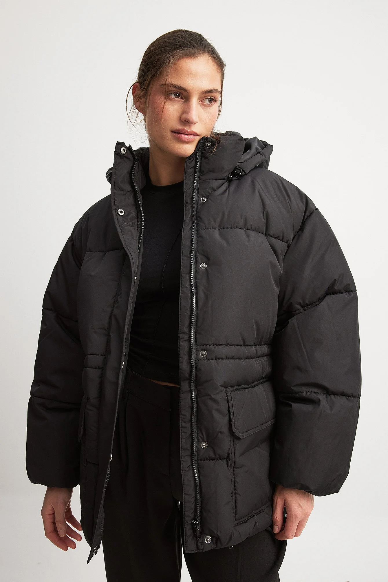 Oversized wattierte Jacke